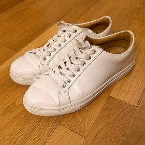 Classic White Men's Leather Thursday Sneakers